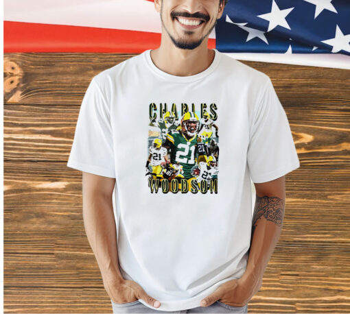 Charles Woodson Green Bay Packers graphic poster T-shirt