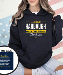 Coach Harbaugh - Thank You T-Shirt for Michigan College Fans T-Shirt