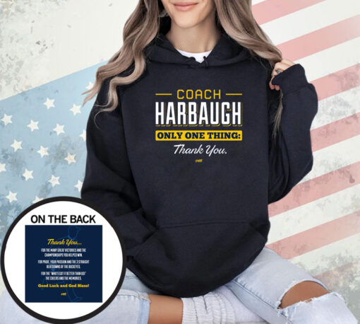 Coach Harbaugh - Thank You T-Shirt for Michigan College Fans T-Shirt