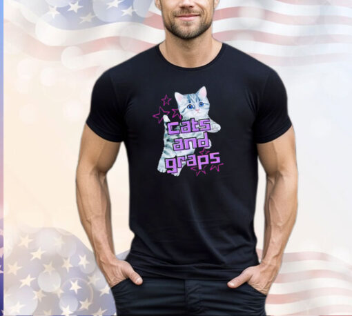 Cute cats and graps T-shirt