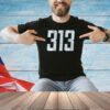 Detroit Football 313 T-Shirt