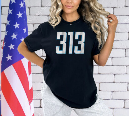 Detroit Football 313 T-Shirt