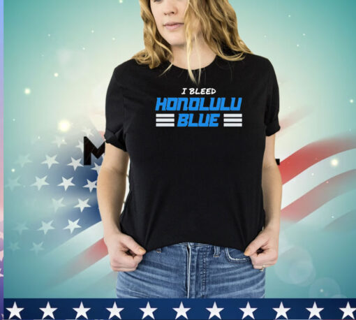 Detroit Lions I bleed honolulu blue shirt