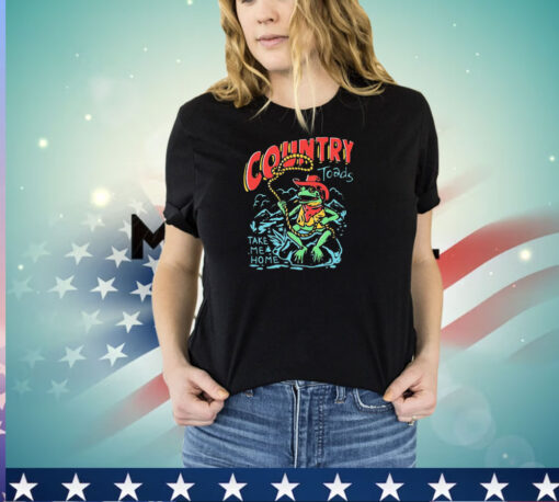 Frog country toads take me home shirt