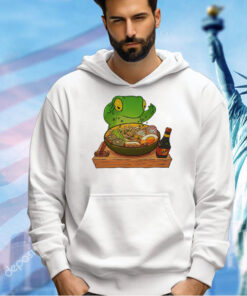 Frog making ramen art T-shirt