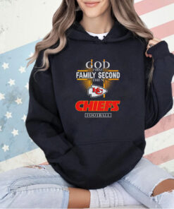 God first family second then Kansas City Chiefs football 2024 T-shirt