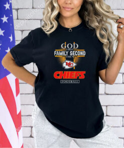 God first family second then Kansas City Chiefs football 2024 T-shirt