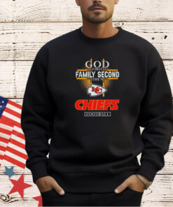 God first family second then Kansas City Chiefs football 2024 T-shirt