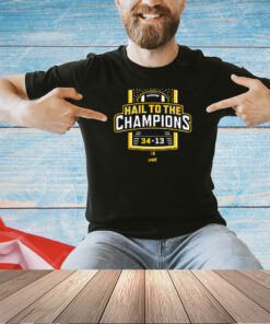 Hail To the Champions T-Shirt for Michigan College Fans T-Shirt