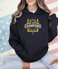 Hail To the Champions T-Shirt for Michigan College Fans T-Shirt