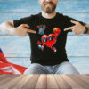 Heart dunking basketball Valentines day T-shirt