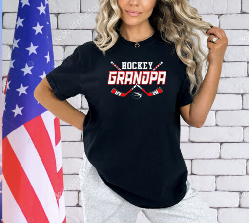 Hockey grandpa T-shirt