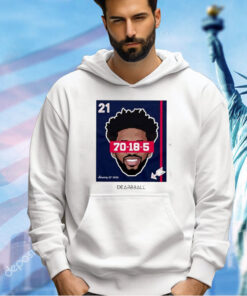 Joel Embiid Dearbball Record Night 70 Pts T-Shirt