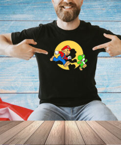 Mario and Yoshi Super Mario Bros The Plumber Adventures T-shirt
