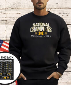 Michigan College Football Playoff 2023 National Champions T-Shirt