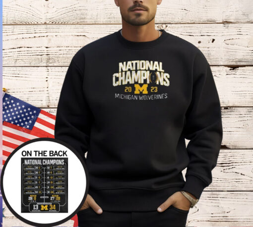 Michigan College Football Playoff 2023 National Champions T-Shirt