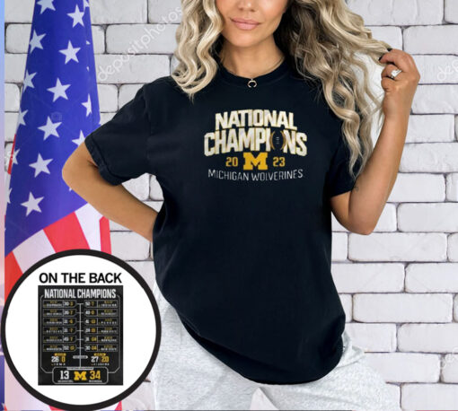 Michigan College Football Playoff 2023 National Champions T-Shirt