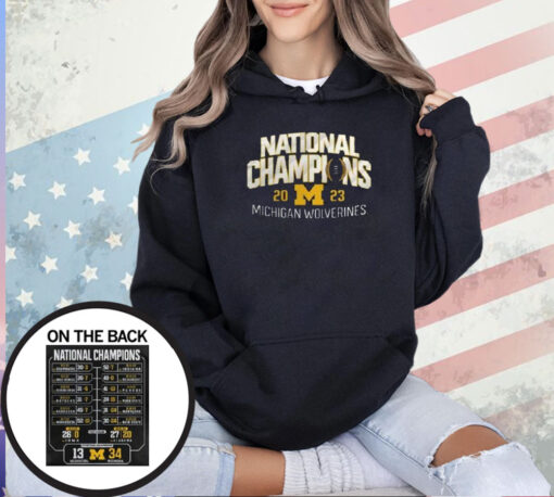 Michigan College Football Playoff 2023 National Champions T-Shirt