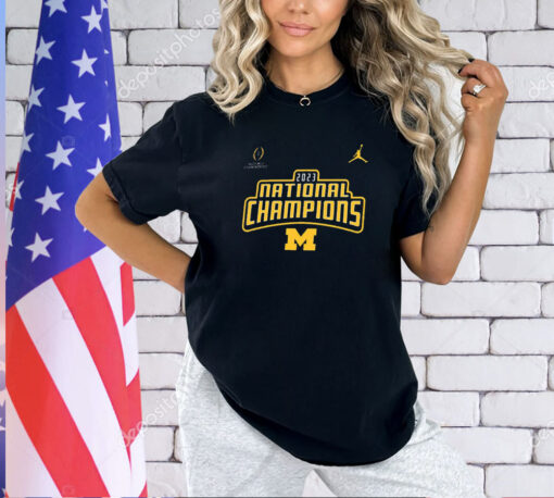 Michigan Wolverines Jordan Playoff 2023 National Champions Legend T-shirt