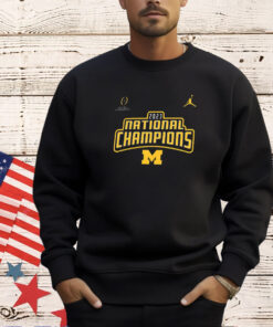 Michigan Wolverines Jordan Playoff 2023 National Champions Legend T-shirt