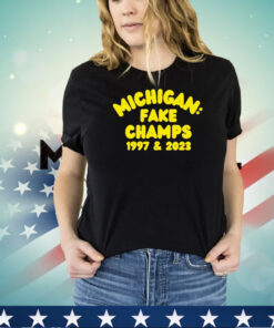 Michigan Wolverines fake champs 1997 and 2023 shirt