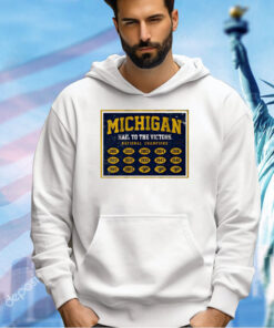 Michigan Wolverines national champs banner T-shirt