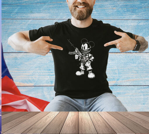 Mickey Mouse Steamboat’ with gun 2a willie T-shirt