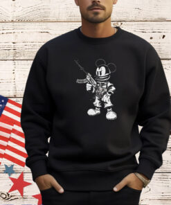 Mickey Mouse Steamboat’ with gun 2a willie T-shirt