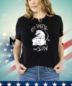 Mouse eat cheese and sin sitan shirt