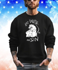 Mouse eat cheese and sin sitan shirt