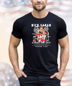Nick Saban Alabama 2007-2024 thank you shirt