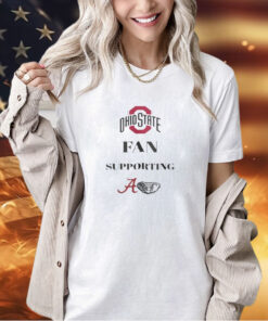 Ohio State Fan Supporting Crimson Tide T-Shirt