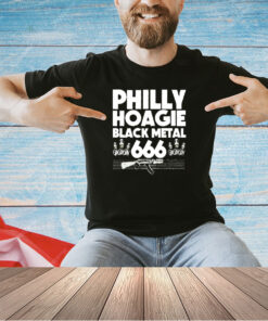 Philly hoagie black ck met 666 metal T-shirt