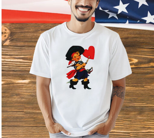 Pirate Valentine baby T-shirt