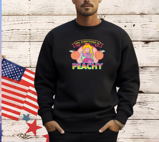 Princess Peach Toadstool Oh everything is peachy T-shirt