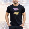 Purple and gold tigers shirt