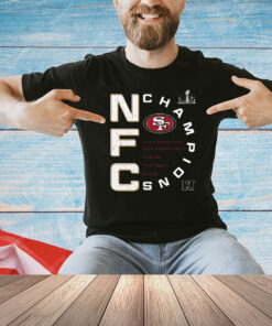 San Francisco 49ers 2023 Nfc Champions Right Side Draw T-Shirt