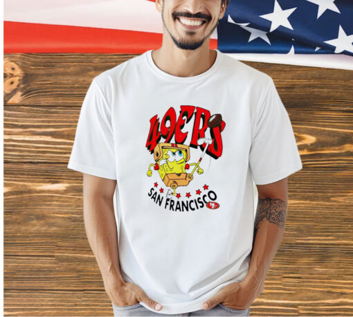 San Francisco 49ers Super Bowl LVIII x Spongebob Squarepants T-shirt