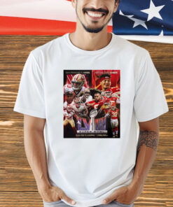 San Francisco 49ers vs Kansas City Chiefs in Las Vegas Super Bowl LVIII poster T-shirt
