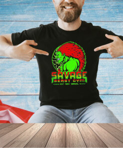 Savage Beast Gym Blanka Street Fighter est 1991 Brazil T-shirt