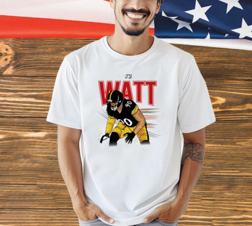 T.J. Watt heavyweight cartoon T-shirt