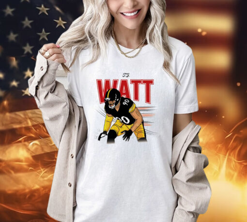 T.J. Watt heavyweight cartoon T-shirt