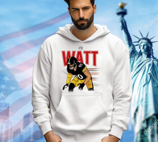 T.J. Watt heavyweight cartoon T-shirt