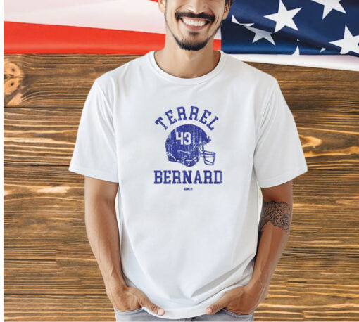 Terrel Bernard Buffalo Helmet Font t-shirt