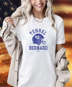 Terrel Bernard Buffalo Helmet Font t-shirt