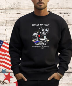 This is my team forever Collingwood Magpies Mascot 2024 T-shirt