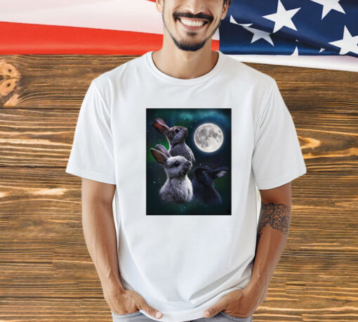Three bunny moon T-shirt
