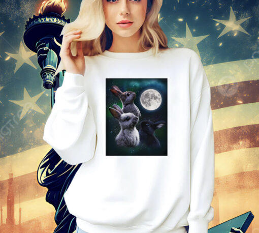 Three bunny moon T-shirt