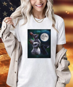 Three bunny moon T-shirt