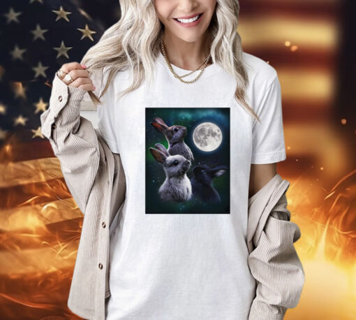 Three bunny moon T-shirt